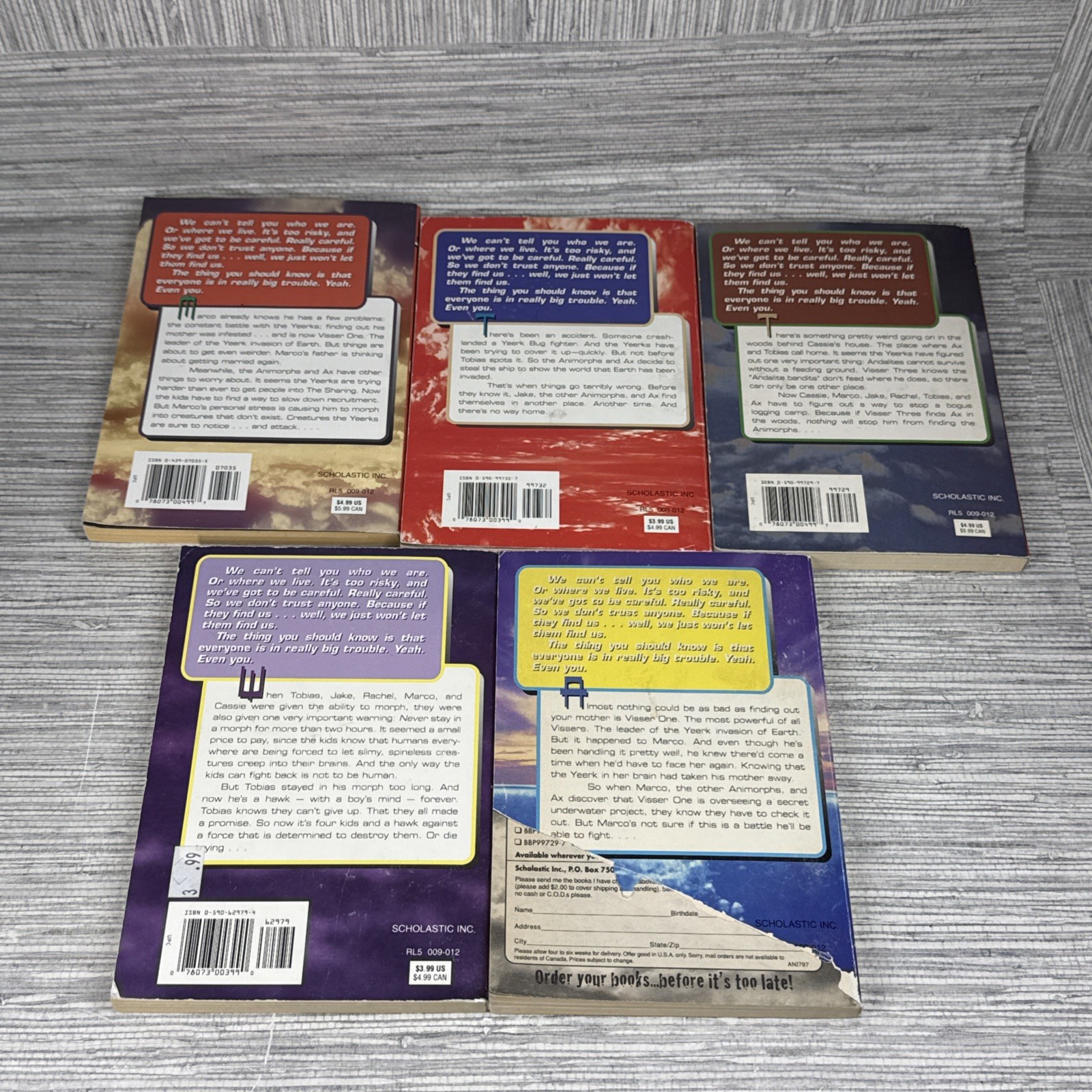 Animorphs Lot of 11 Books #3 7 25 35 11 x2 9 14 15 K.A. Applegate Scholastic PB