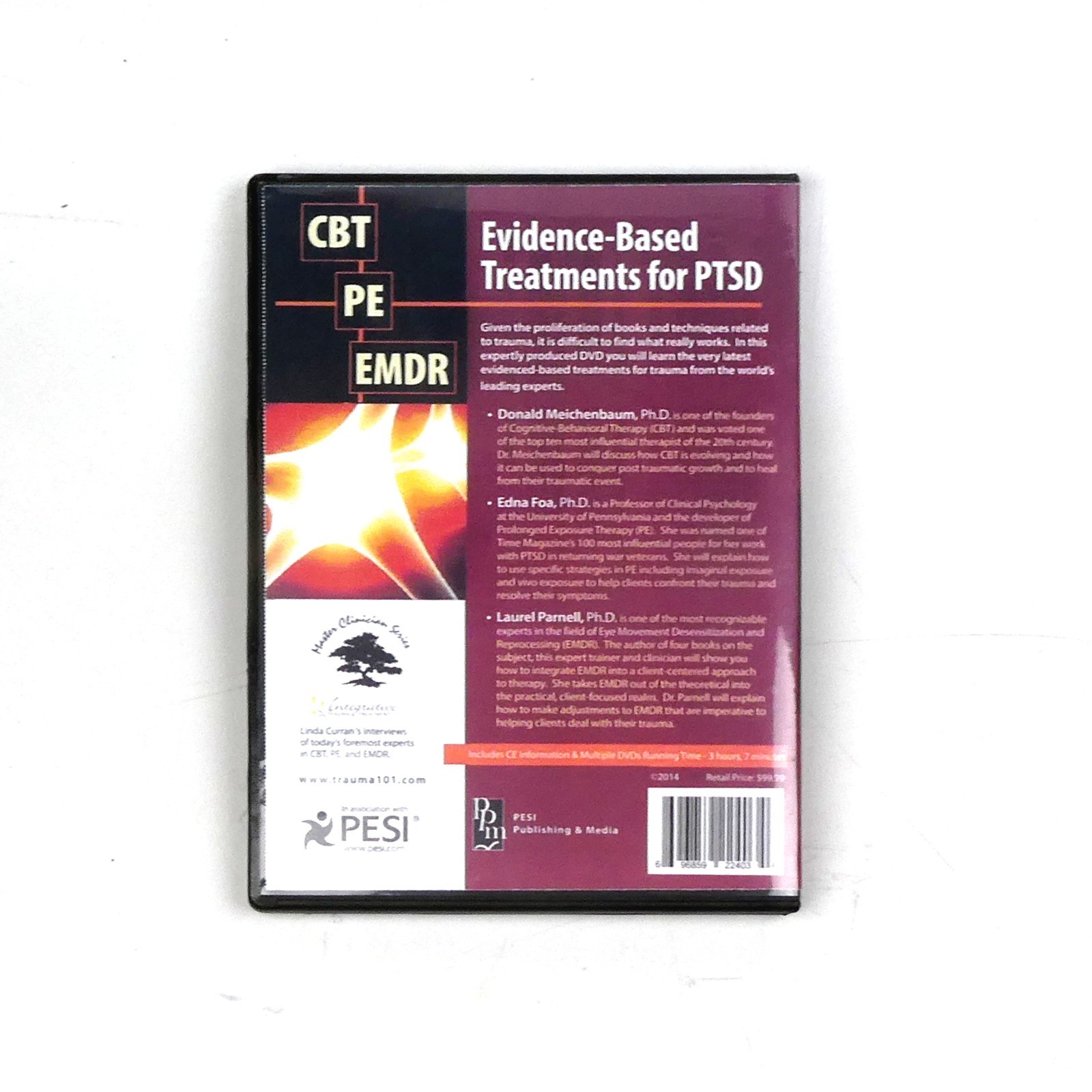 EVIDENCE BASED TREATMENTS FOR PTSD: CBT, PE & EMDR Learn Trauma Therapy DVD
