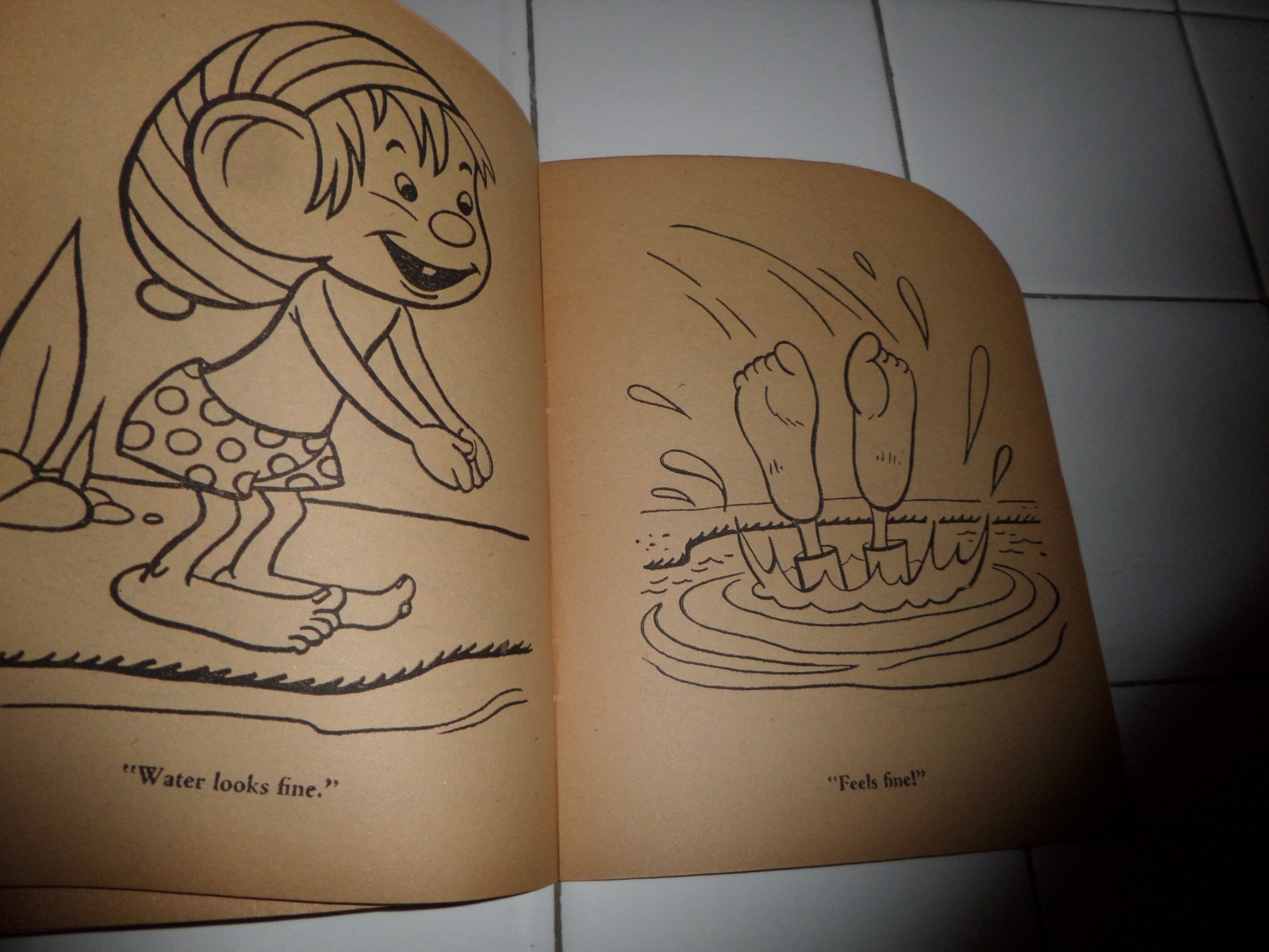 Chub Coloring Book, The Little People,1953(VINTAGE Softcover/Unused)