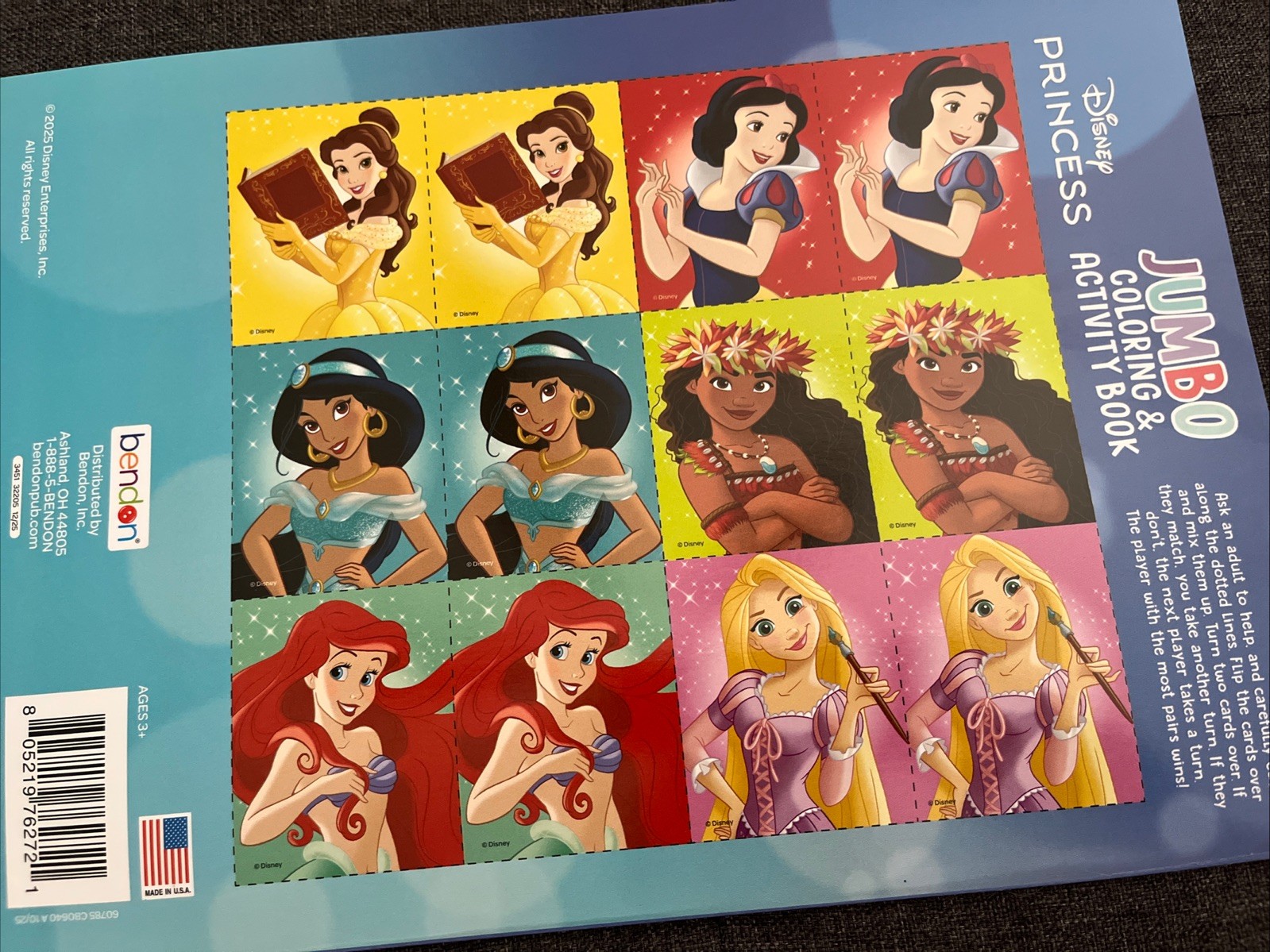 Disney Princess Jumbo Coloring & Activity Book Games, Puzzles, & Coloring Pages