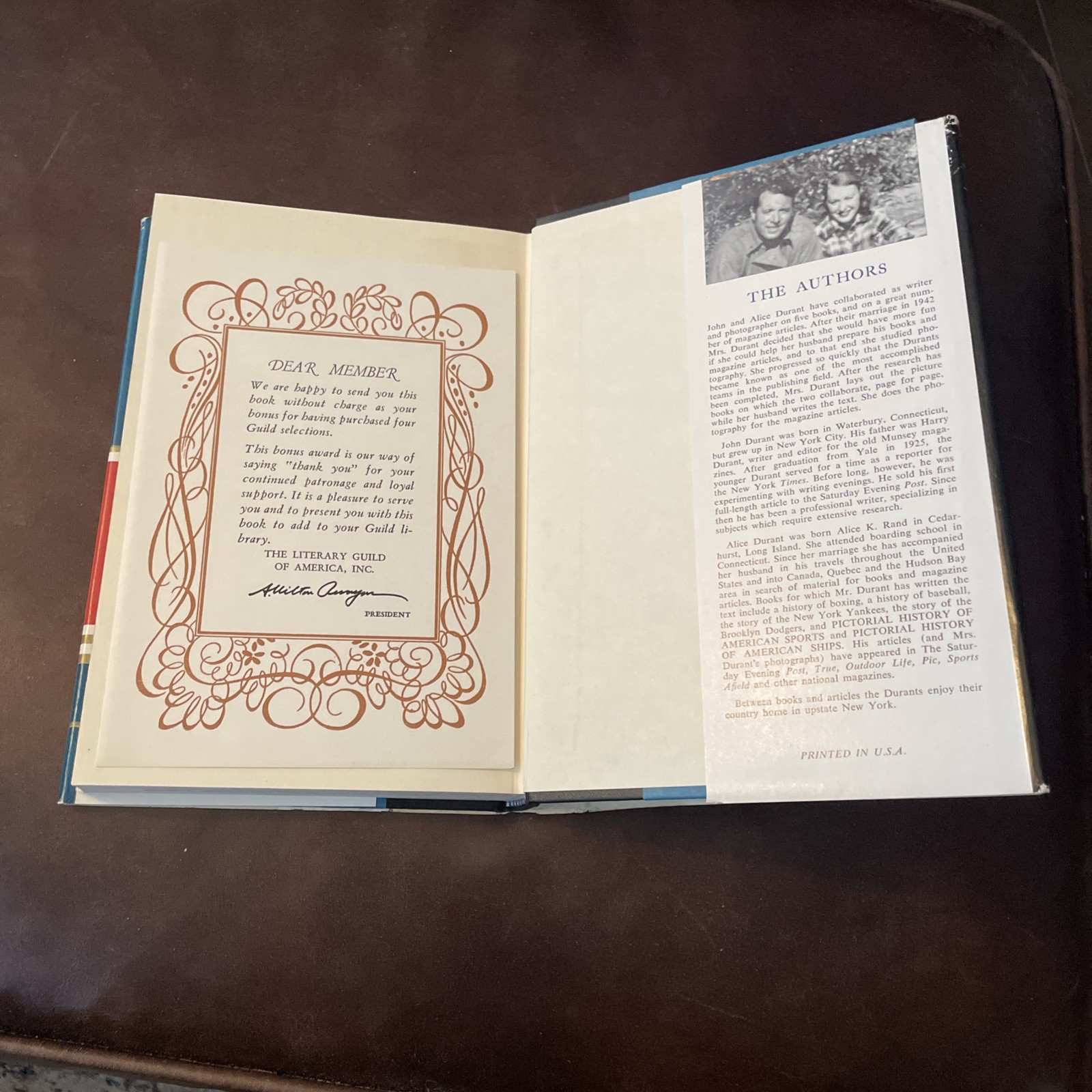 Pictorial History of American Presidents by John & Alice Durant (1955 HC BCE)