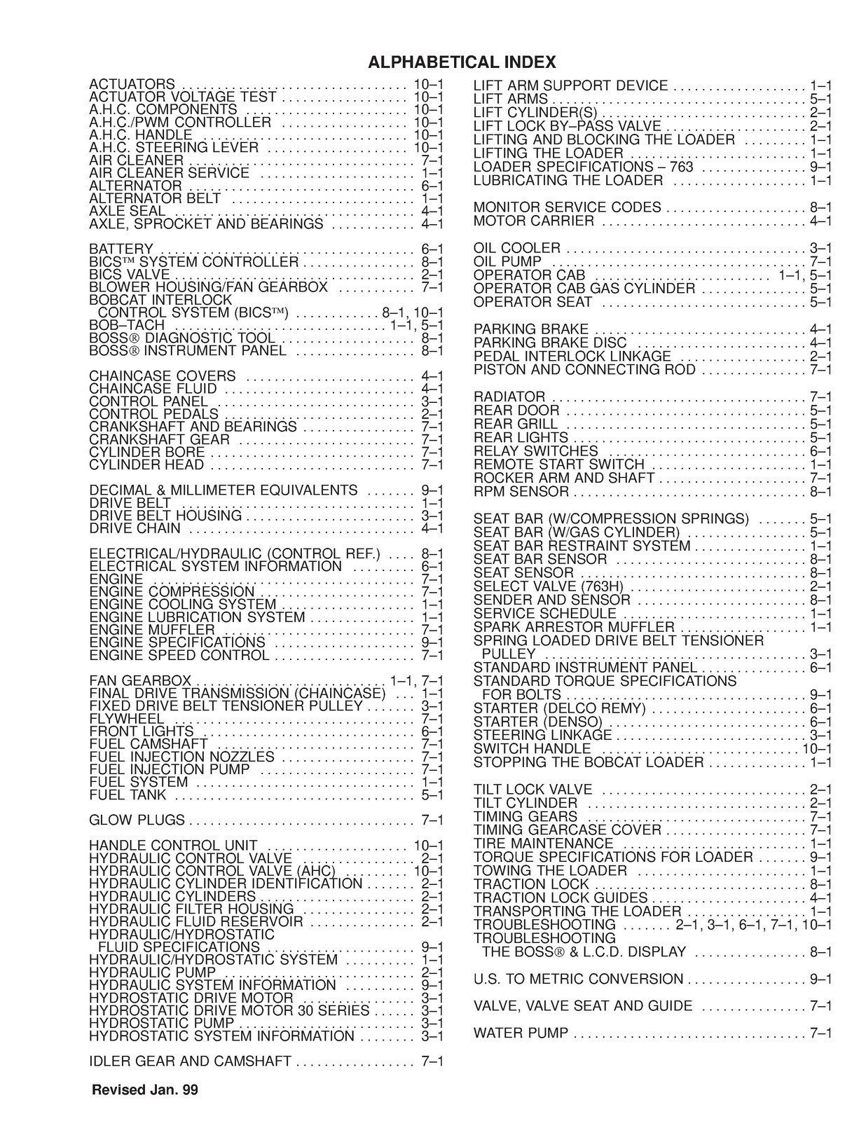 BOBCAT 763 High Flow Skid Steer Loader SERVICE MANUAL , BOUND, COVERS, FOLDOUTS