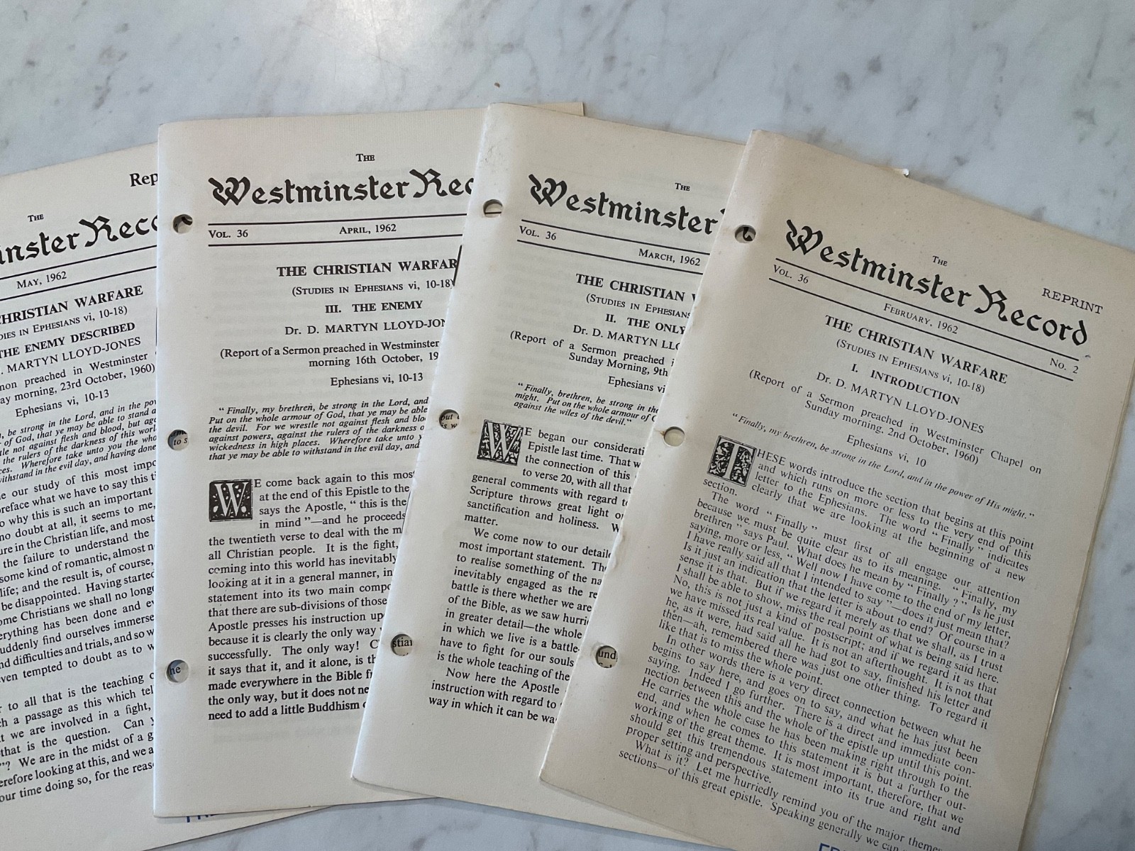 4 Westminster Record Ephesians Ch 6 Martyn Lloyd Jones 1962 The Enemy Described