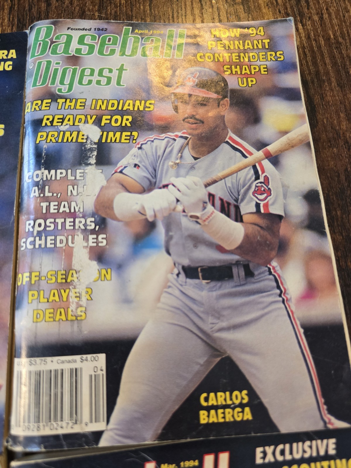 Lot Of 6 1994 Baseball Digest Various Conditions Mlb Sports Publication Vintage