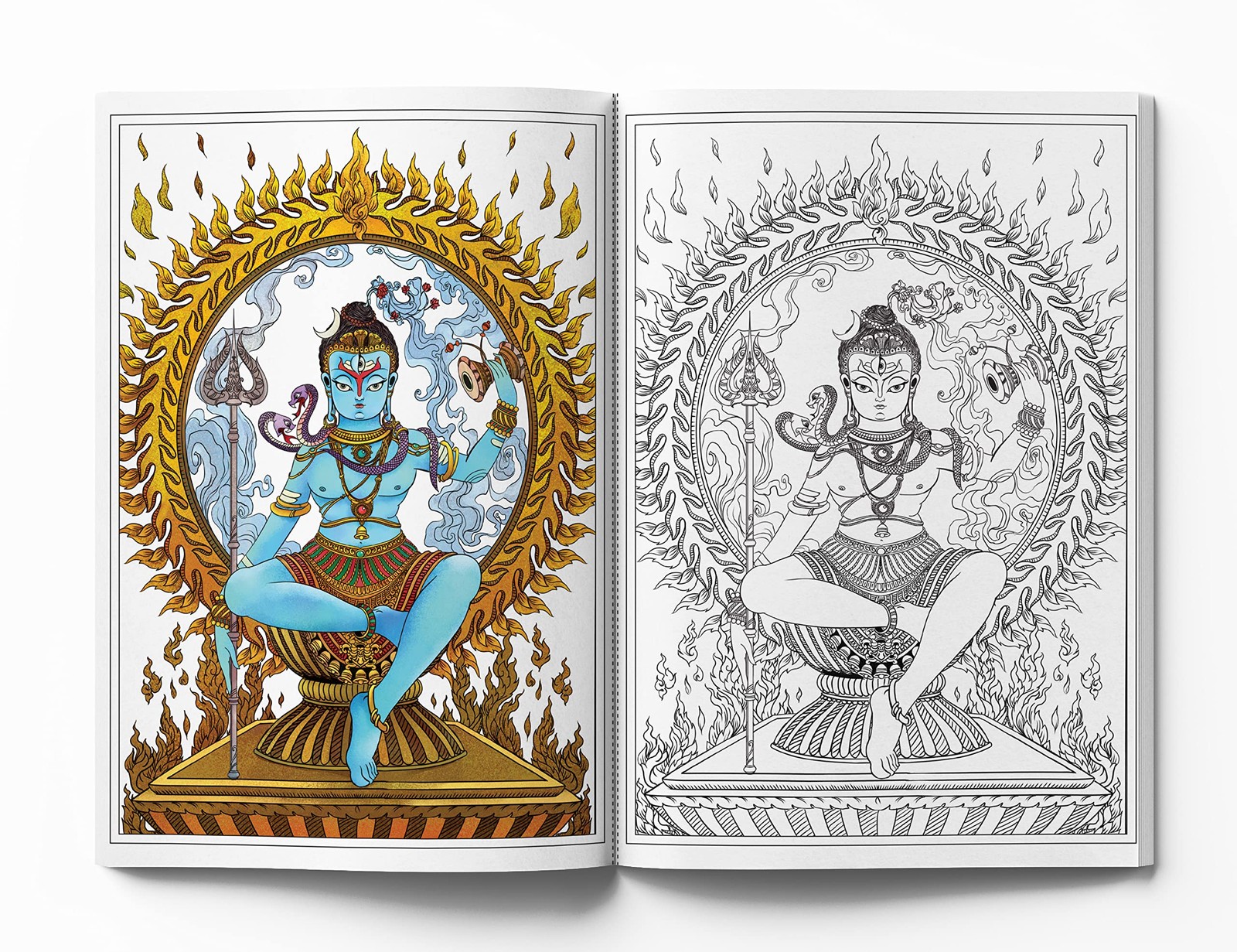 Gods and Goddesses – Spiritual Coloring Book Multicolor