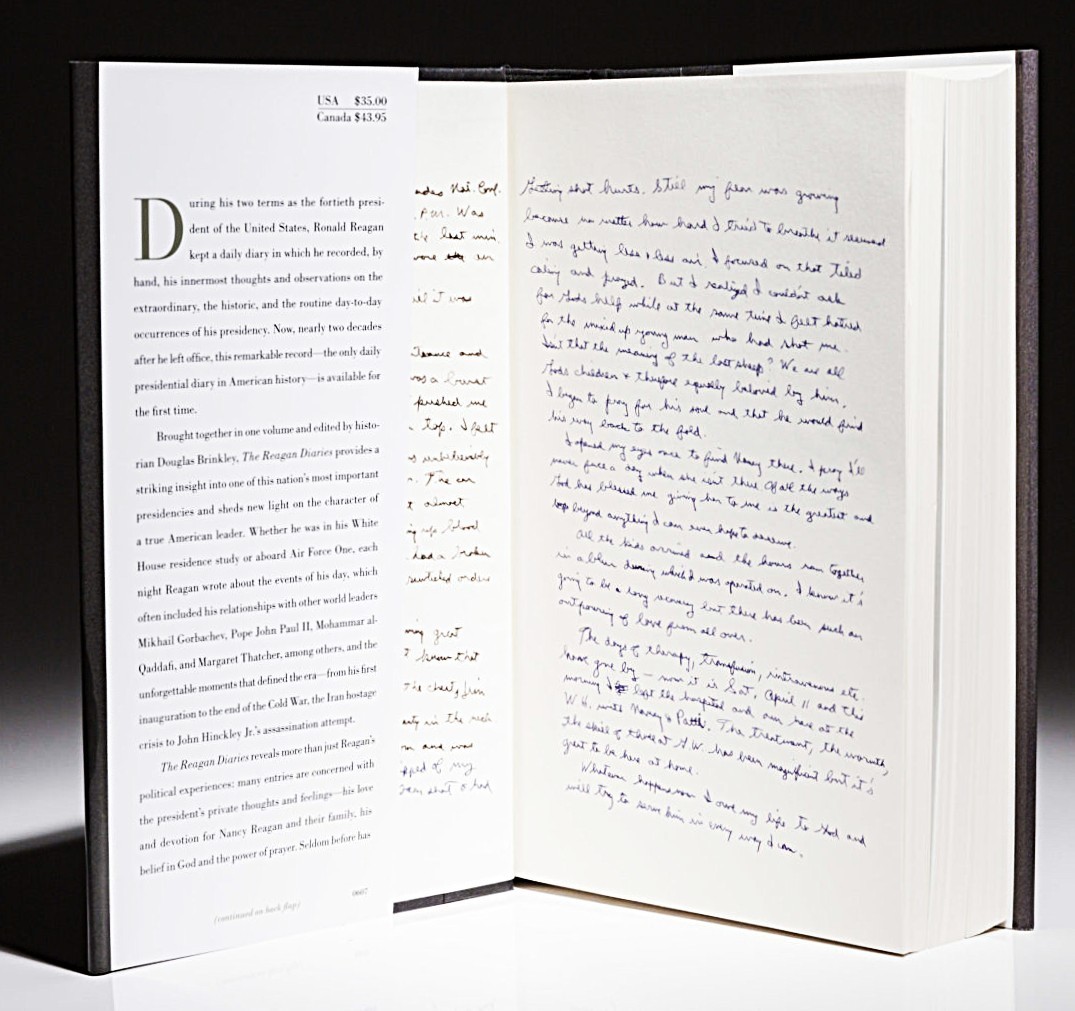 The Reagan Diaries ~ Ronald Reagan & Douglas Brinkley-SUPERB Hardcover Free Ship