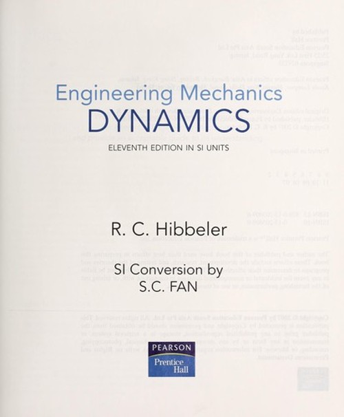 Engineering Mechanics Dynamics Paperback R. C. Hibbeler