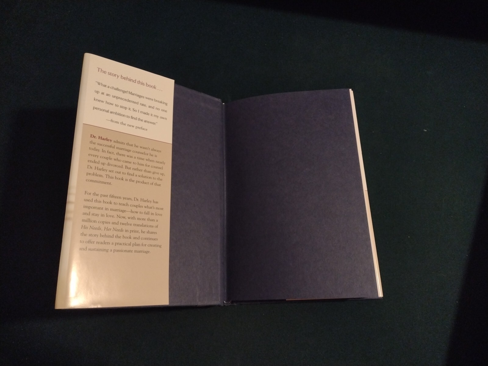His Needs, Her Needs: Building an Affair-Proof Marriage by Willard F. Harley Jr