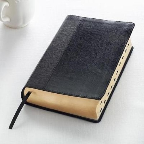 KJV Giant Print Lux-Leather 2-Tone Black (Leather Bound)