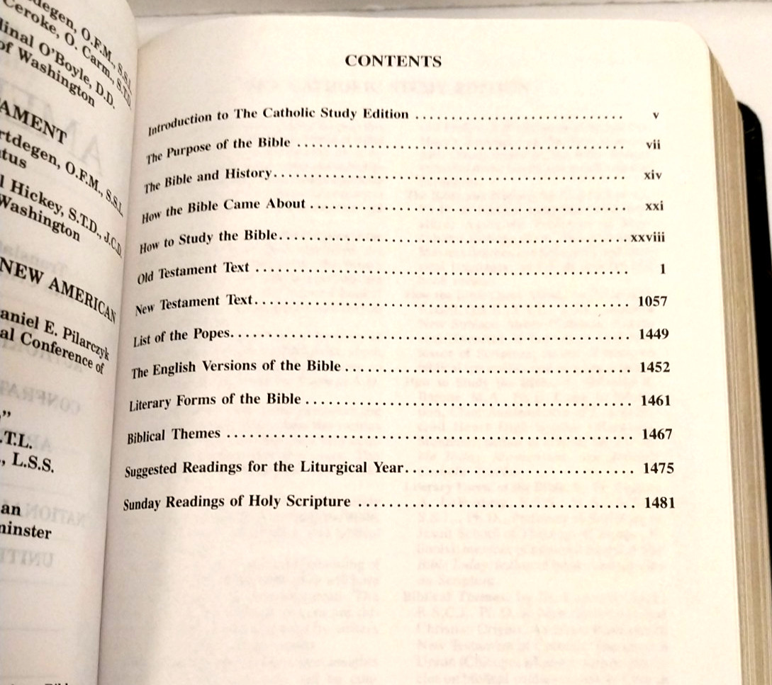 VTG Holy Bible New American Bible Catholic Bible Press 9053NBK Copyright 1987