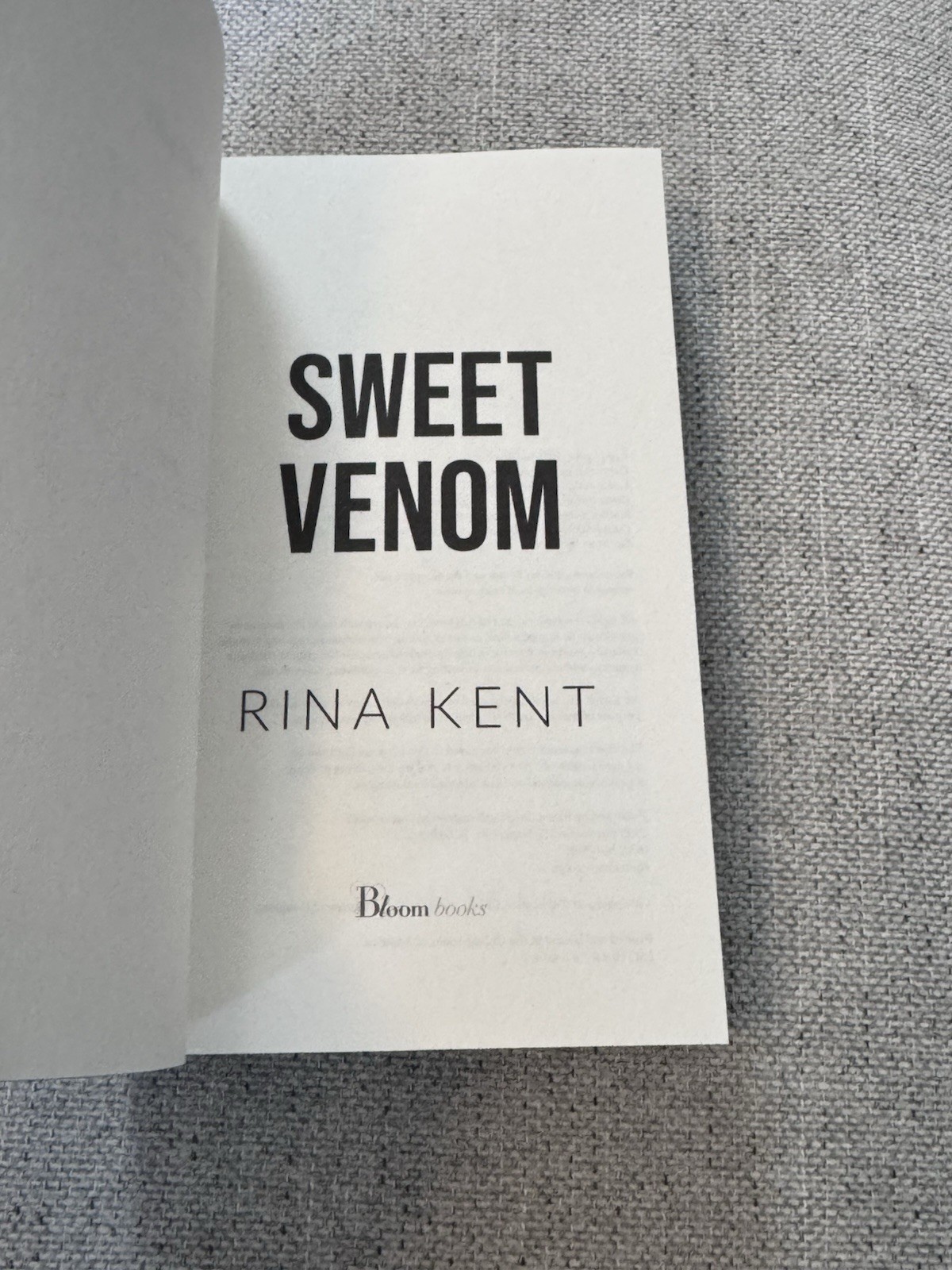 Sweet Venom Rina Kent Bundle Barnes & Noble Target Exclusive & Deluxe Edition