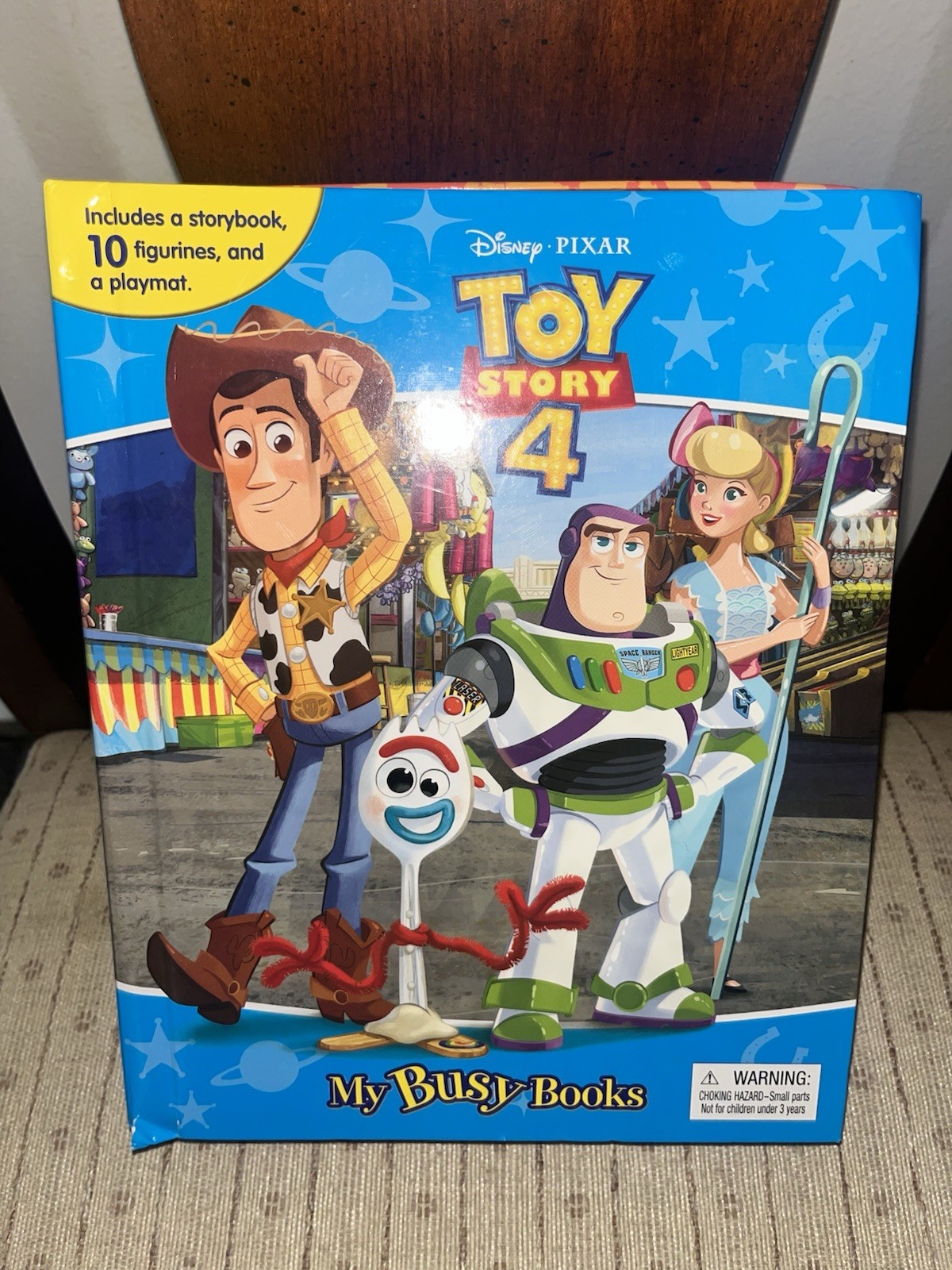 Phidal Disney Toy Story 4 My Busy Books With 6 Figurines & Playmat Pre-owned