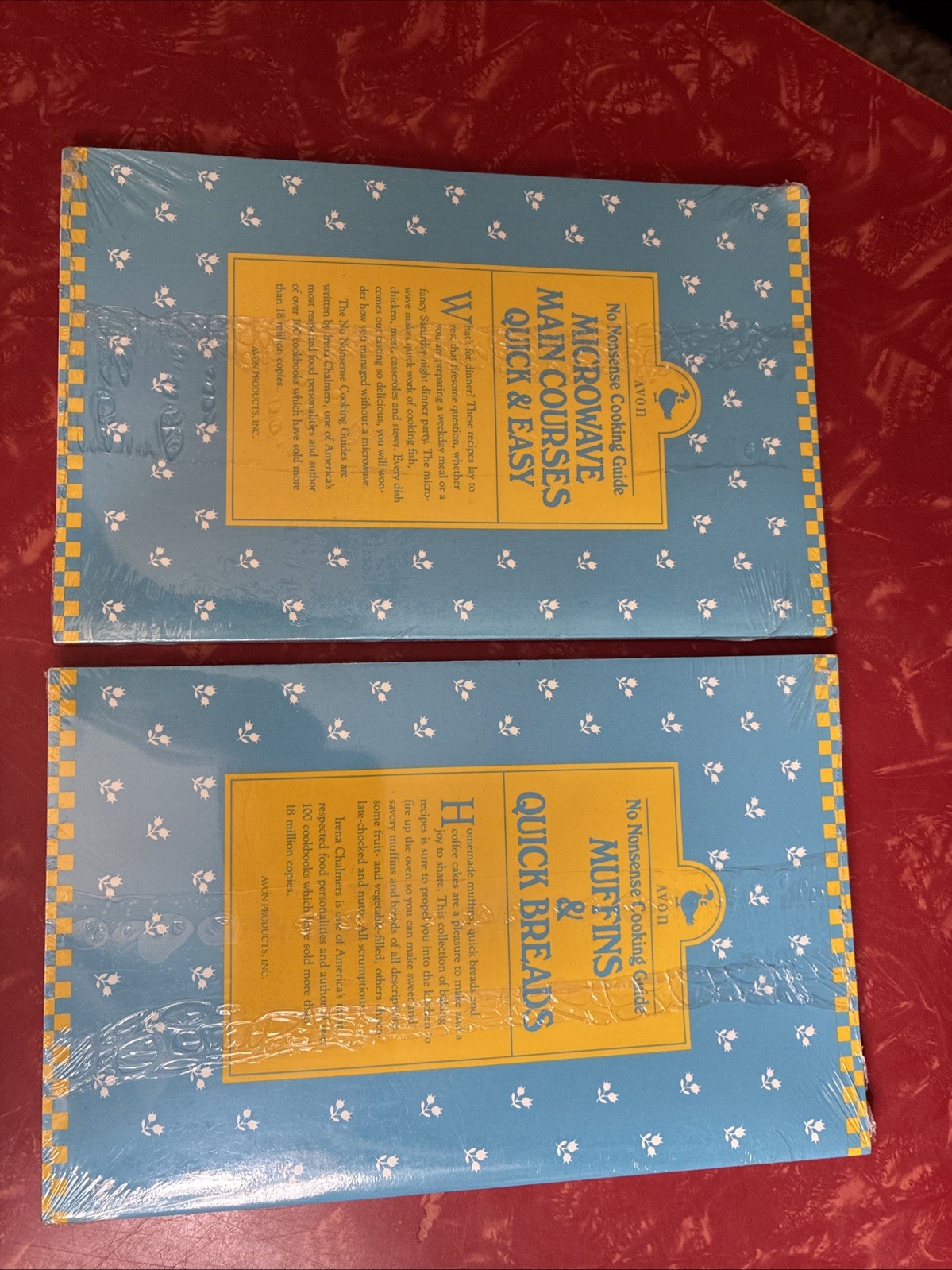Pair of Vintage AVON No Nonsense Cooking Guides by Irena Chalmers NEW SEALED