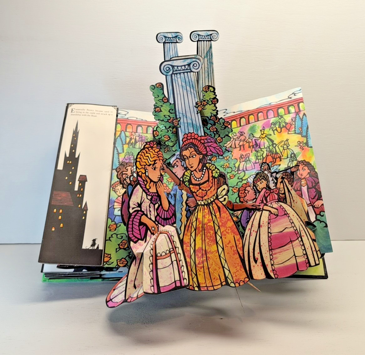 SIGNED! ROBERT SABUDA BEAUTY AND THE BEAST POP-UP BOOK OF THE CLASSIC FAIRY TALE