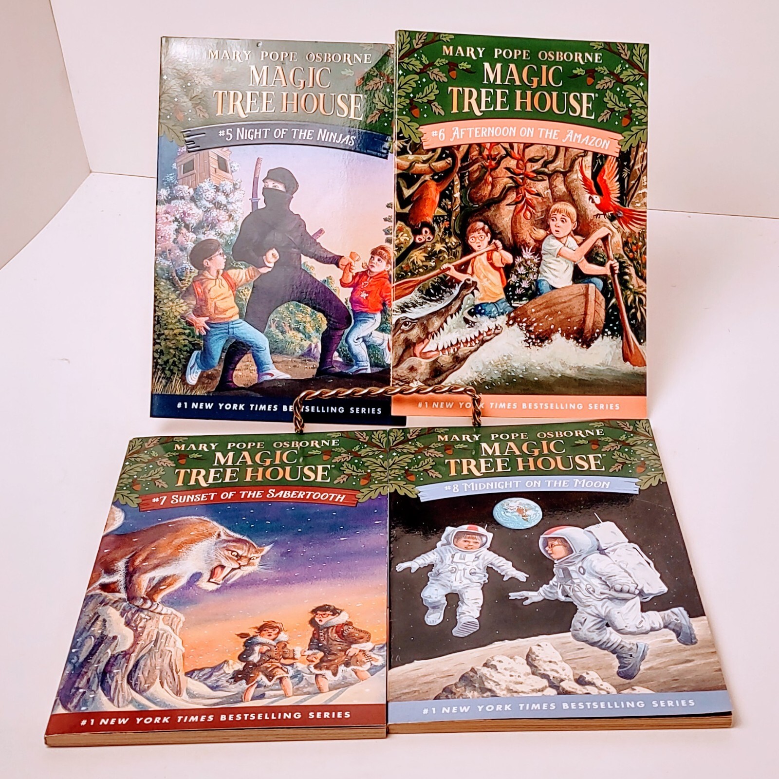 Mary Pope Osborne Magic Tree House Books 5-8 Boxed Set Fantasy Magic Action