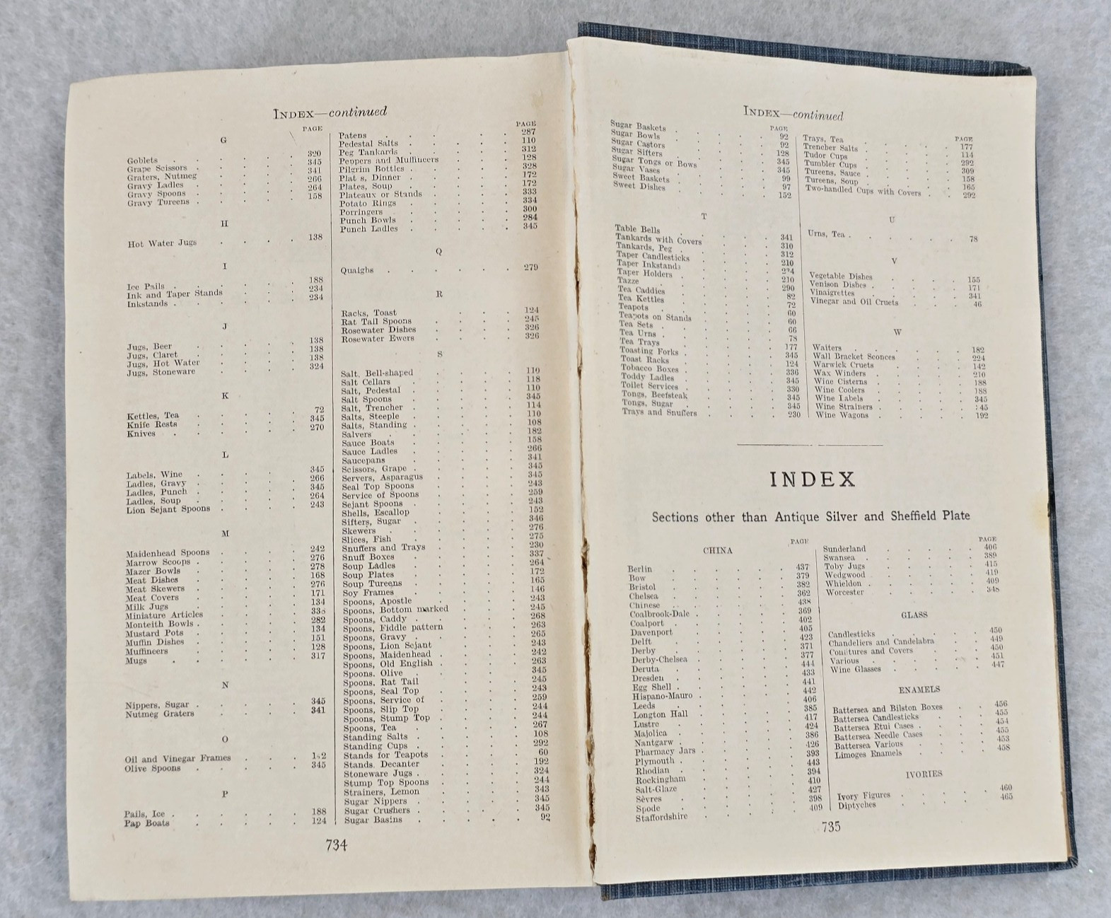 VALUES OF ANTIQUES by J. W. Caldicott Bath, England 1929 Vintage Hardback Book
