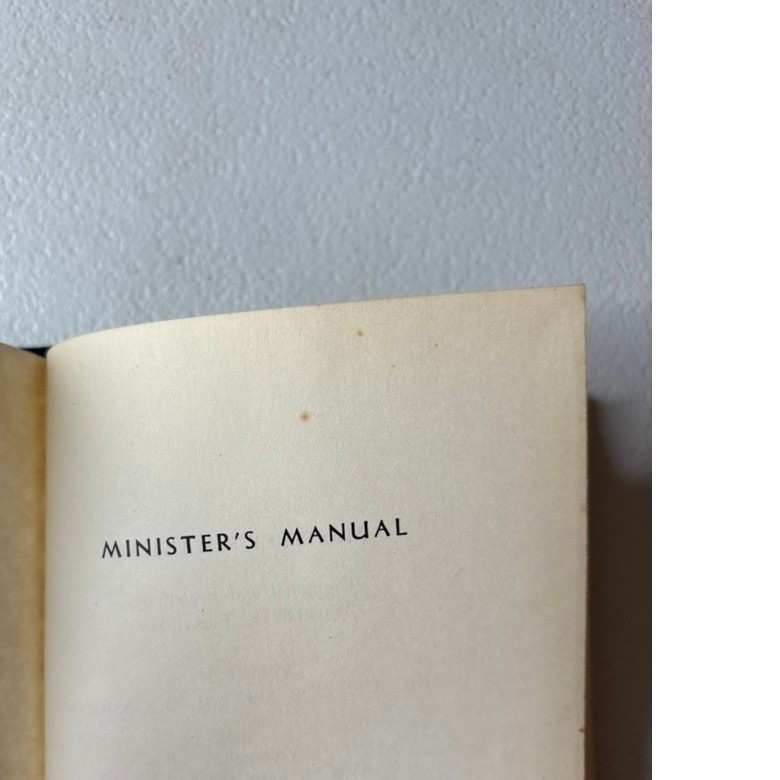 Gospel Publishing House Minister’s Manual Vol 2 Weddings Funerals Black 1965