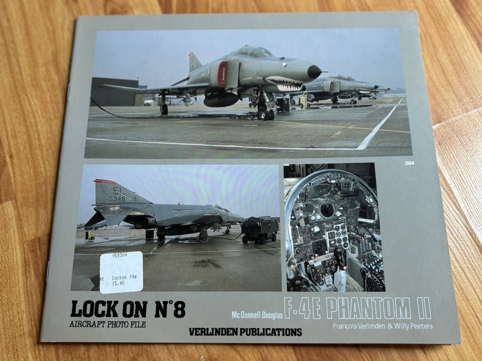 Lock On No. 8 F4E Phantom II Aircraft Photo File Vintage 1990 Softcover Book