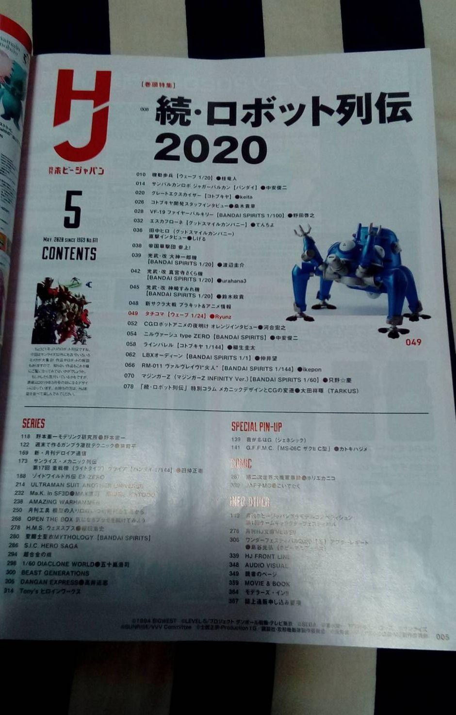 Hobby Japan Magazine May No.611 Gundam Model Kit & Figure Feature 382pg