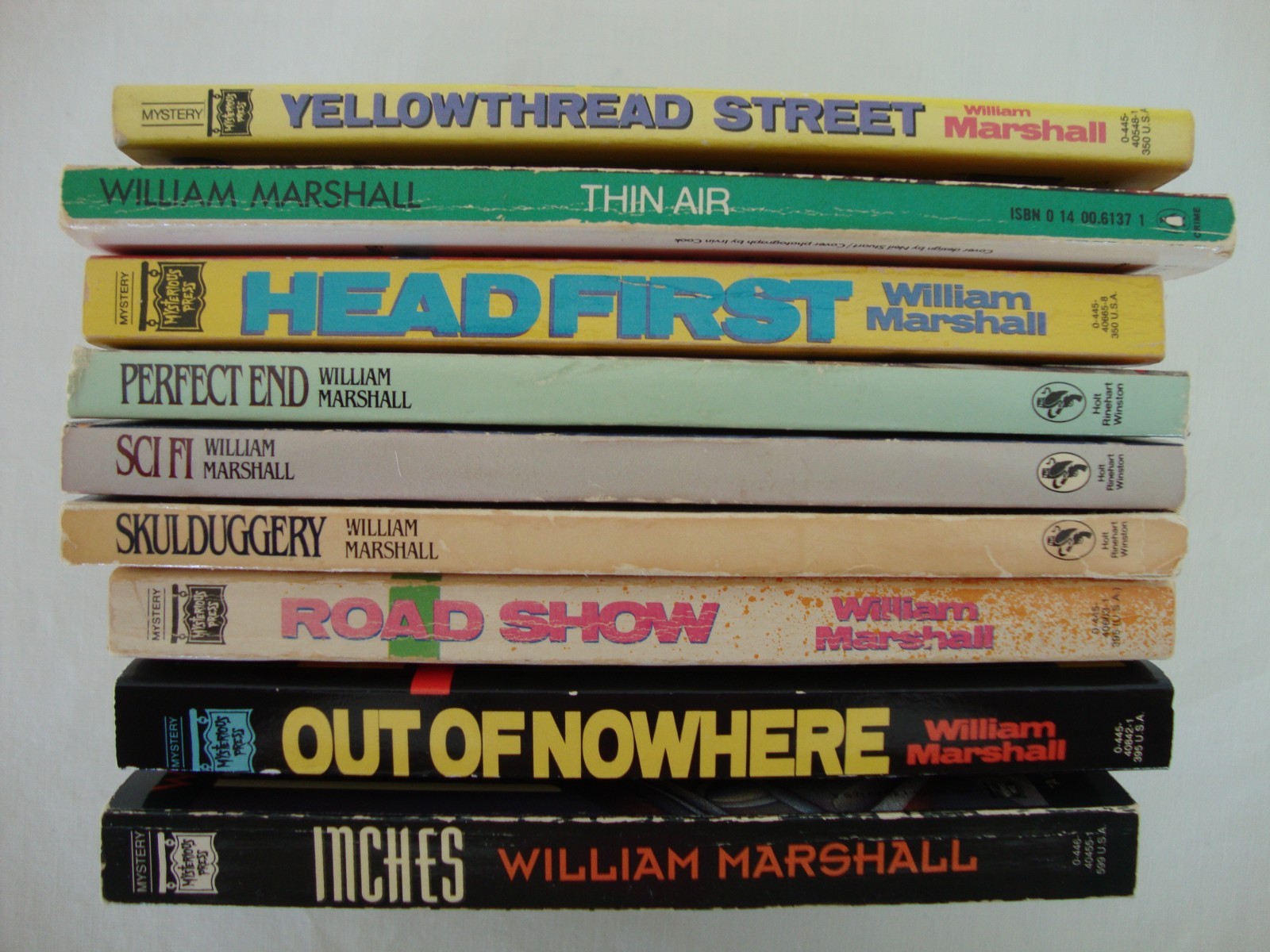 9 HONG KONG rare MYSTERY POLICE DETECTIVE paperback books SCI-FI, HEAD FIRST