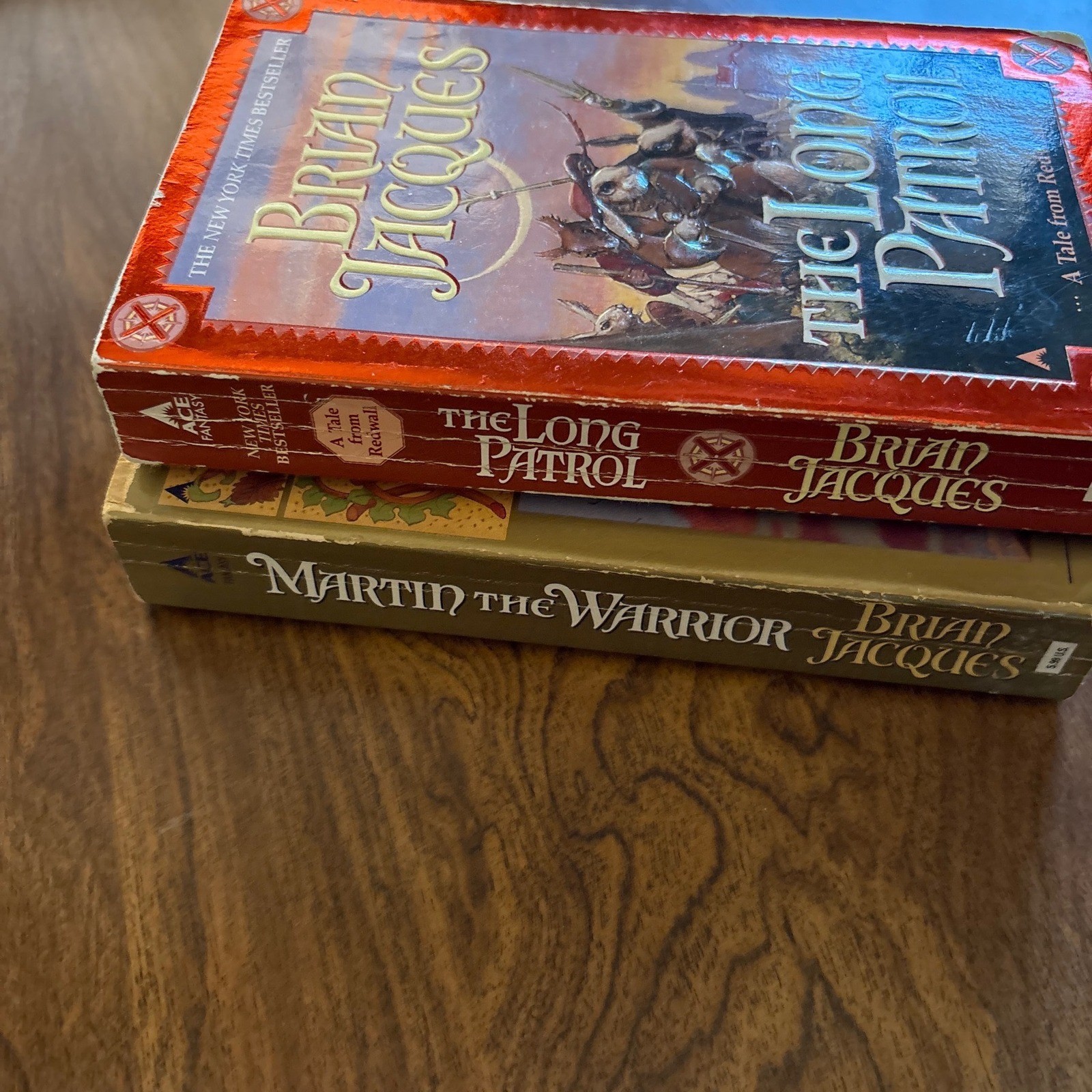 Brian Jacques Redwall Book Lot Martin the Warrior The Long Patrol Paperbacks