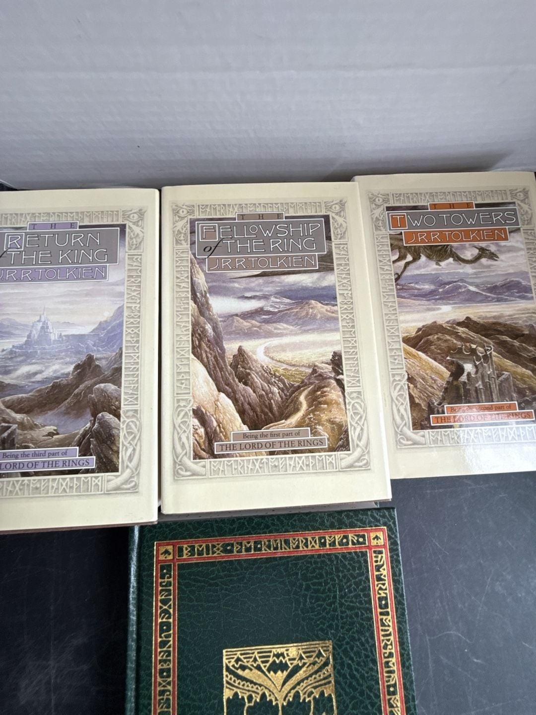 J.R.R. Tolkien The Lord of the Rings Trilogy and The Hobbit 4-Book Hardcover Set