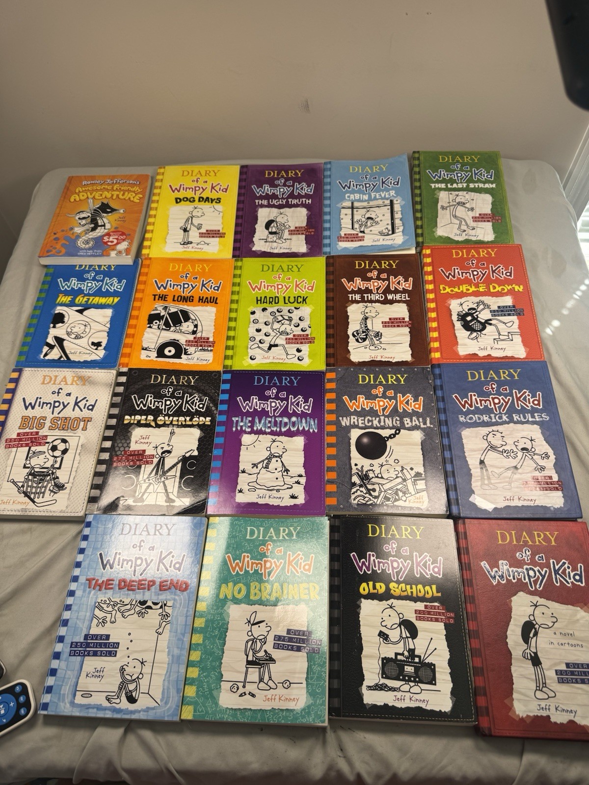 Diary of a Wimpy Kid Book Lot 19 Books Jeff Kinney Mixed HC PB VG
