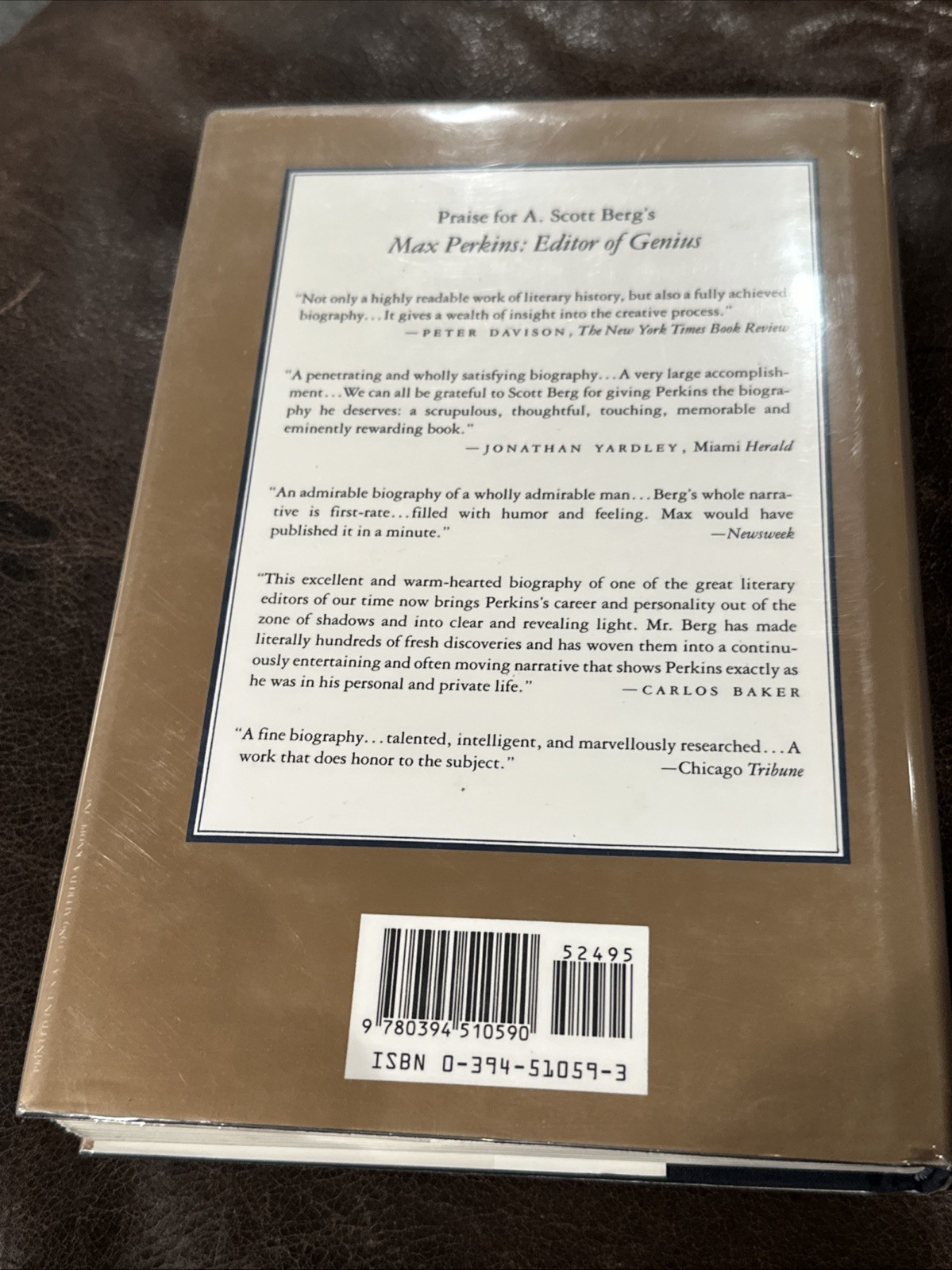 Goldwyn : A Biography by A. Scott Berg 1989 HC DJ B-10725