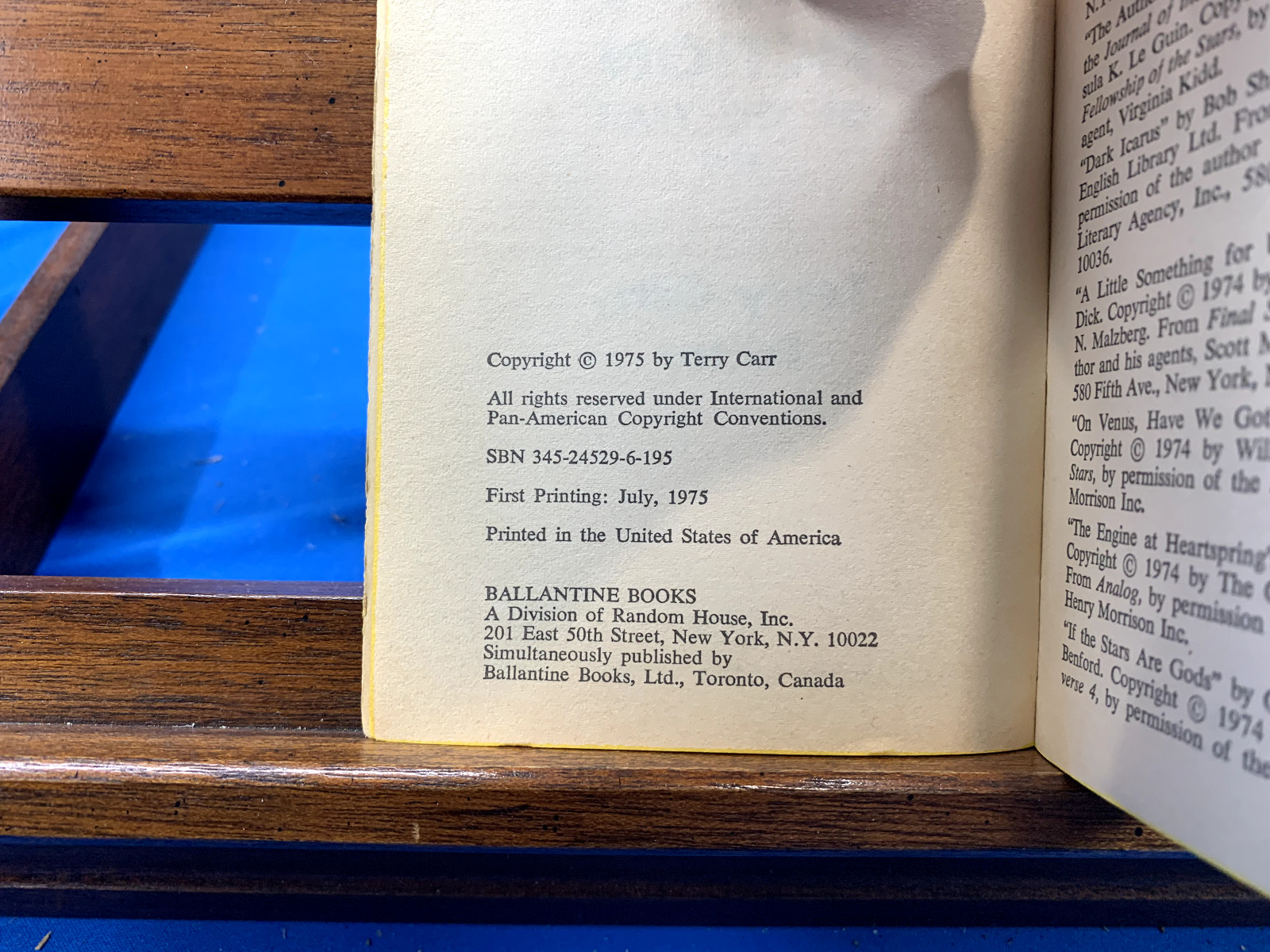 The Best Science Fiction of the Year #4- Edited by Terry Carr, 1975