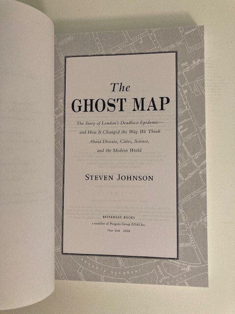 The Ghost Map by Steven Johnson (2006) Advance Uncorrected Proof (ARC)