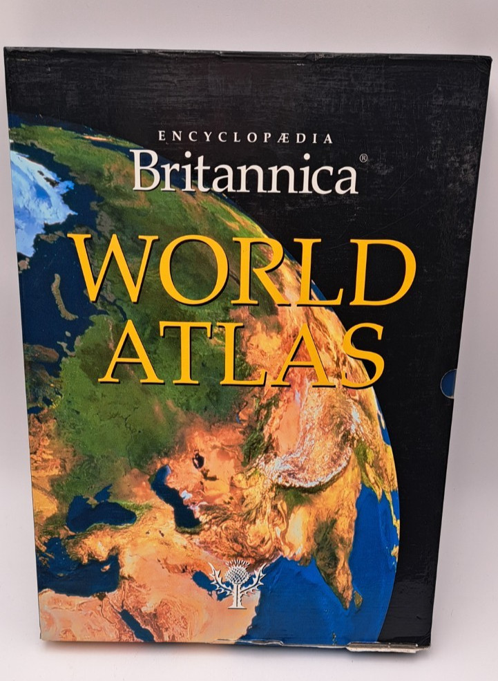 Encyclopaedia Britannica 2011 World Atlas 433 Pgs Boxed Hardcover 15″x11″ READ