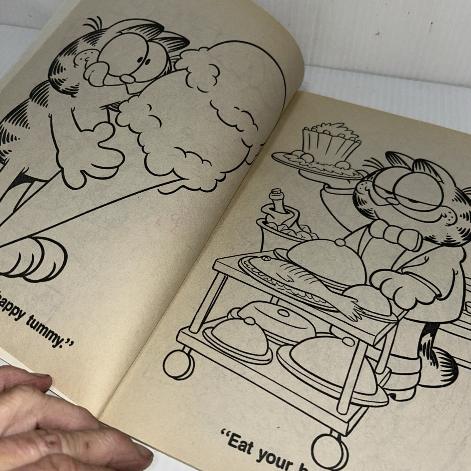 Garfield 1988 A Coloring Book Golden 31 Pages Vintage Used See Pics/80