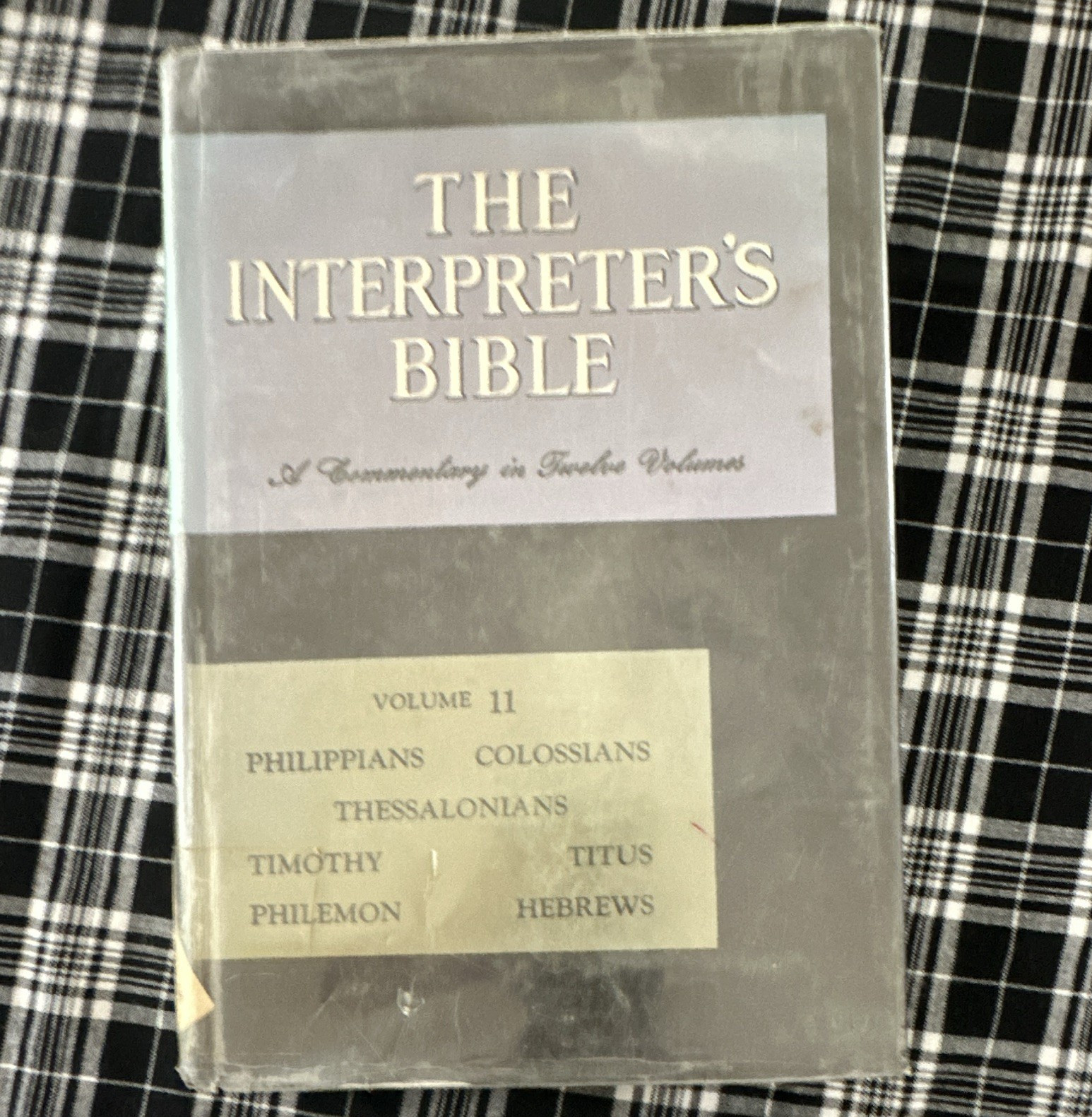 Abingdon Press The Interpreter’s Bible Vol 11 Philippians-Hebrews HC 1955