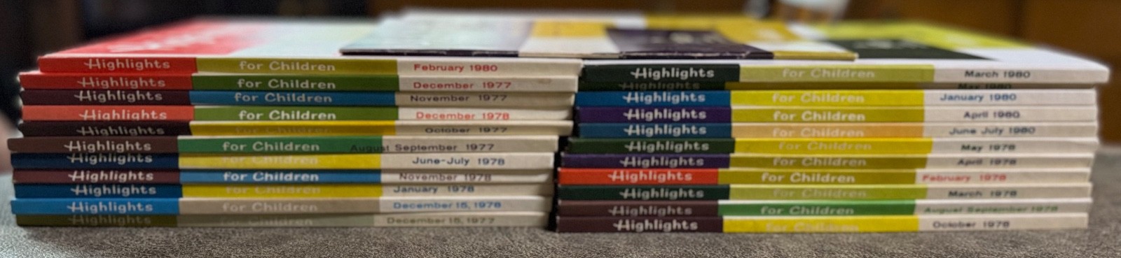 HIGHLIGHTS Monthly Book Children activities games 1970-80 lot 30 some hardcover