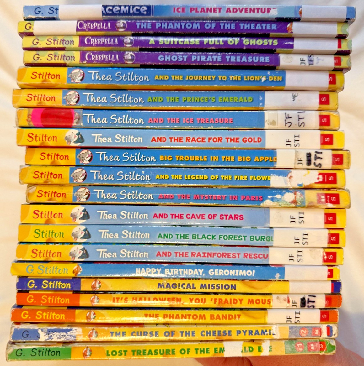 Geronimo/Thea Stilton Creepella Spacemice Series Book Lot Set of 20 Paperback