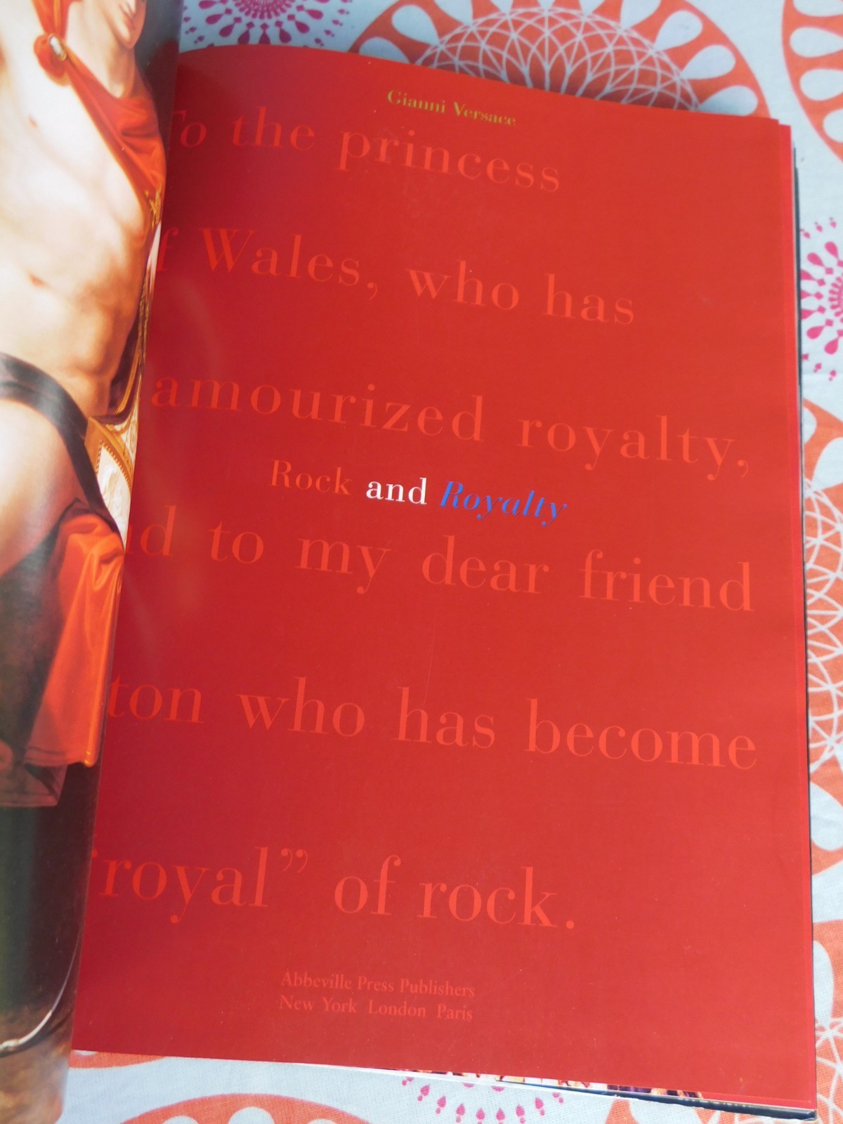 1996 ‘Rock & Royalty’ Gianni Versace HC/DJ 1st U.S. & Collector’s Edition EC!