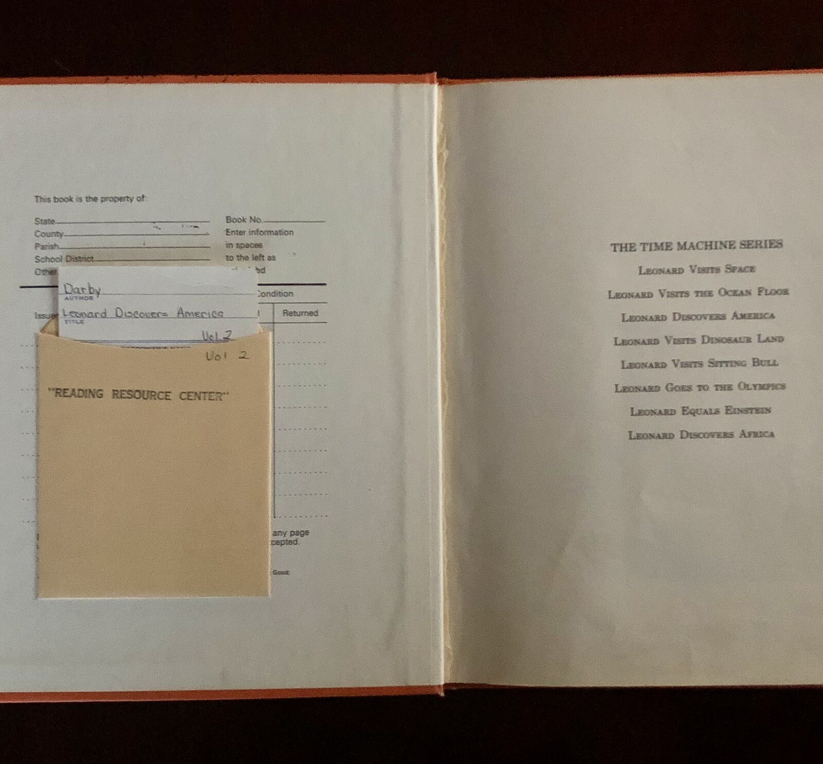 Leonard Discovers America Columbus Textbook Picture Book Vintage Classroom 1965