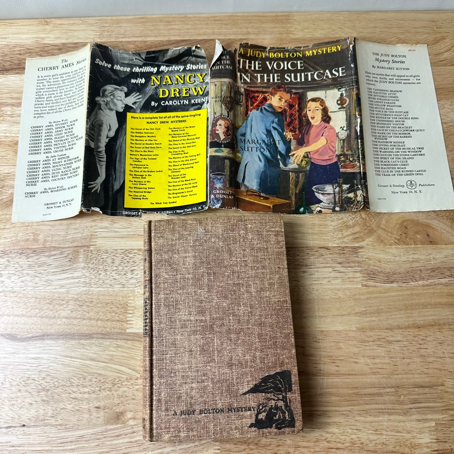 Lot of 3 Judy Bolton Mystery Books Margaret Sutton 1932-1954 Grosset Dunlap