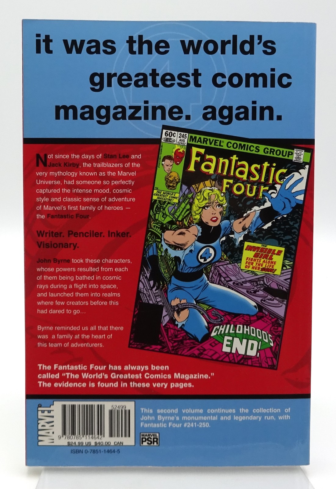 Fantastic Four Visionaries Volume 2 John Byrne Marvel Paperback 2004