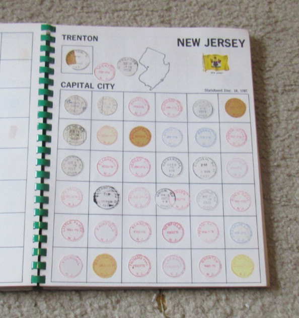 1971 POSTMARKS An Album of United States of America Post Office Mark Some Stamps