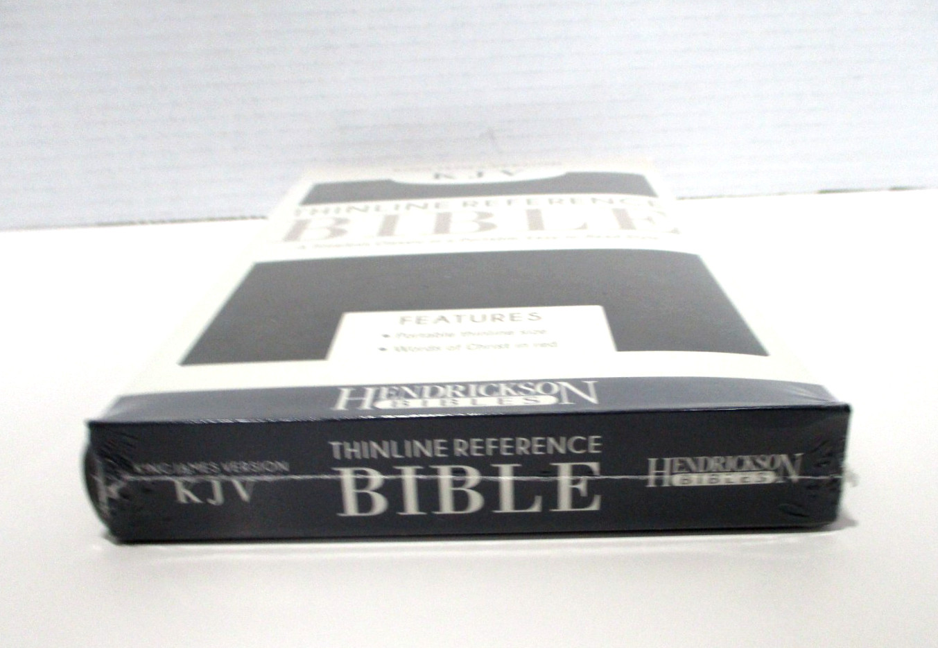 KJV Thinline Reference Bible Hendrickson Light Portable Black Faux Leather