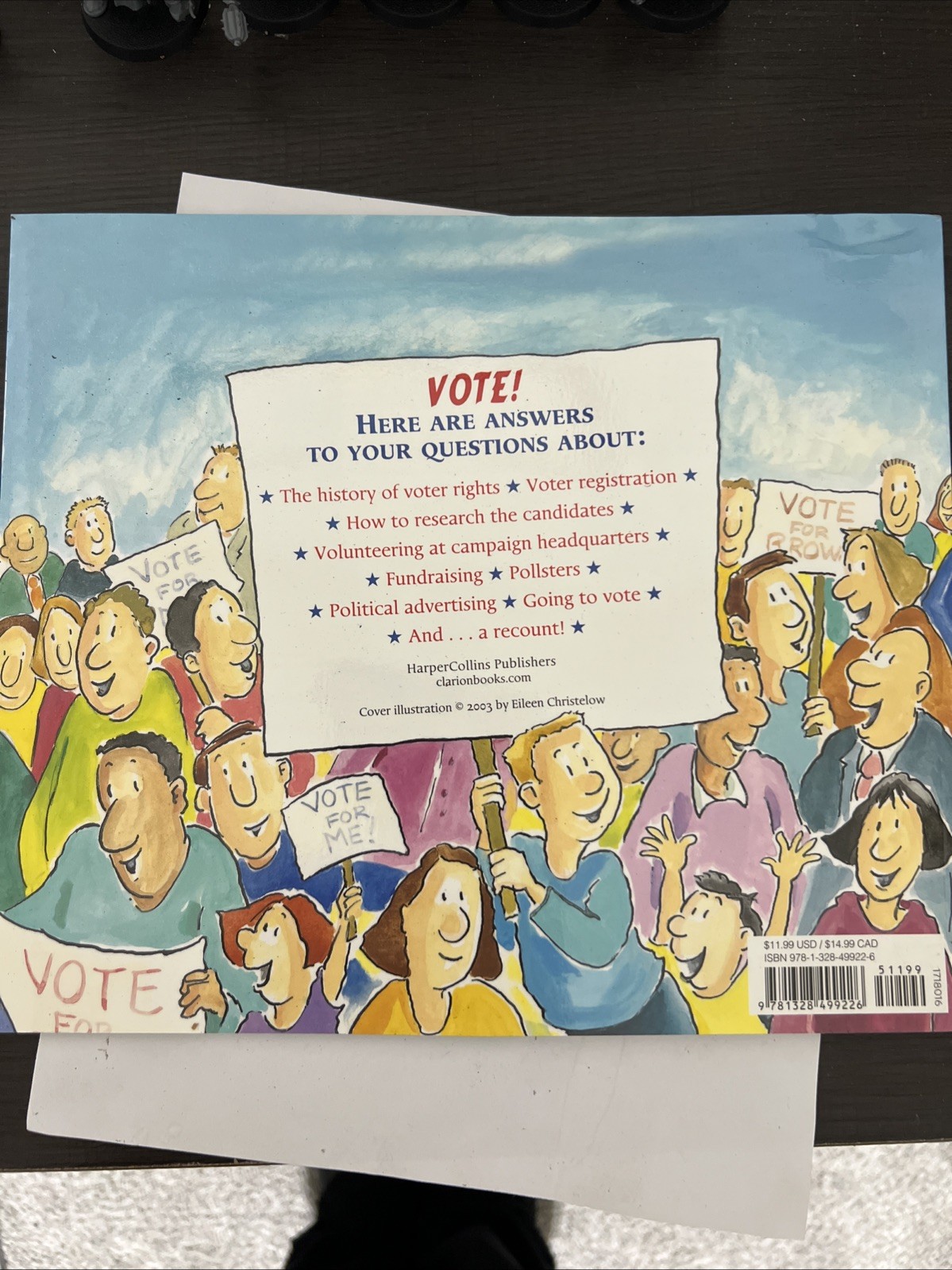 Vote! by Eileen Christelow (2018, Trade Paperback)