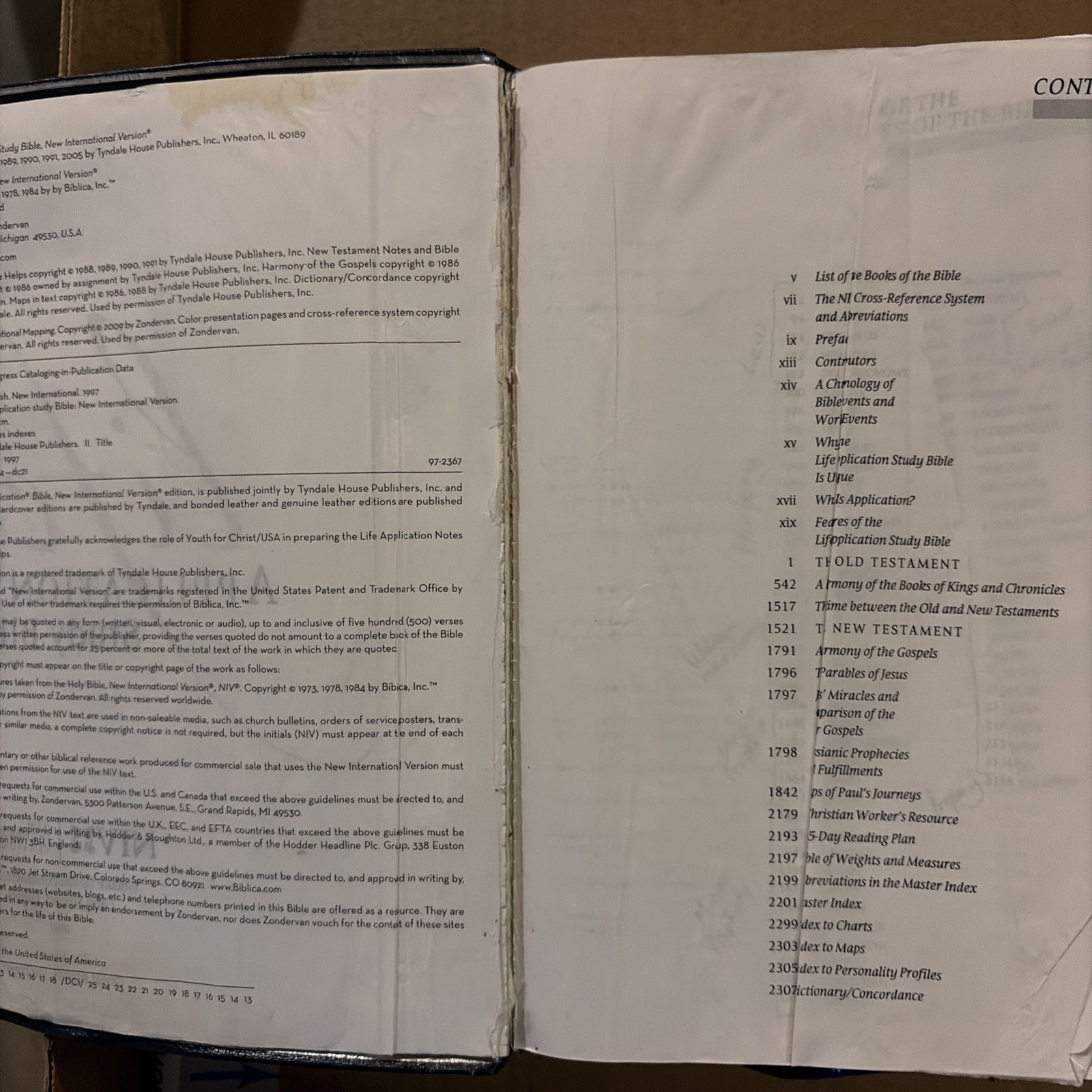 NIV Life Application Study Bible Bonded Leather ZONDERVAN TYNDALE