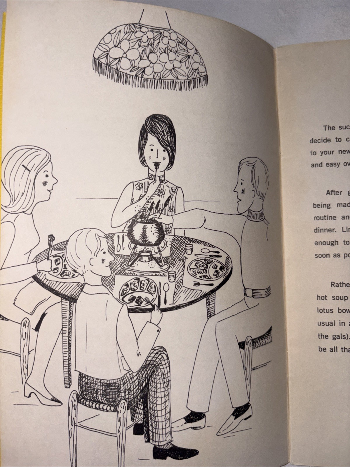 Vtg 1968 FONDUE Cook-In COOKBOOK Recipes PAPERBACK Pamphlet USA Potpourri PRESS