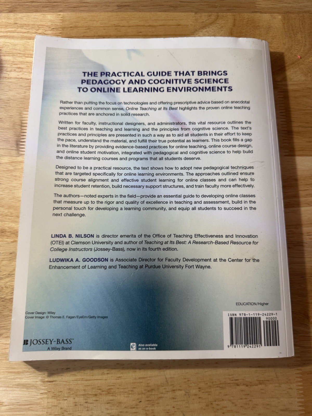 Online Teaching at Its Best Paperback Nilson & Goodson Jossey-Bass