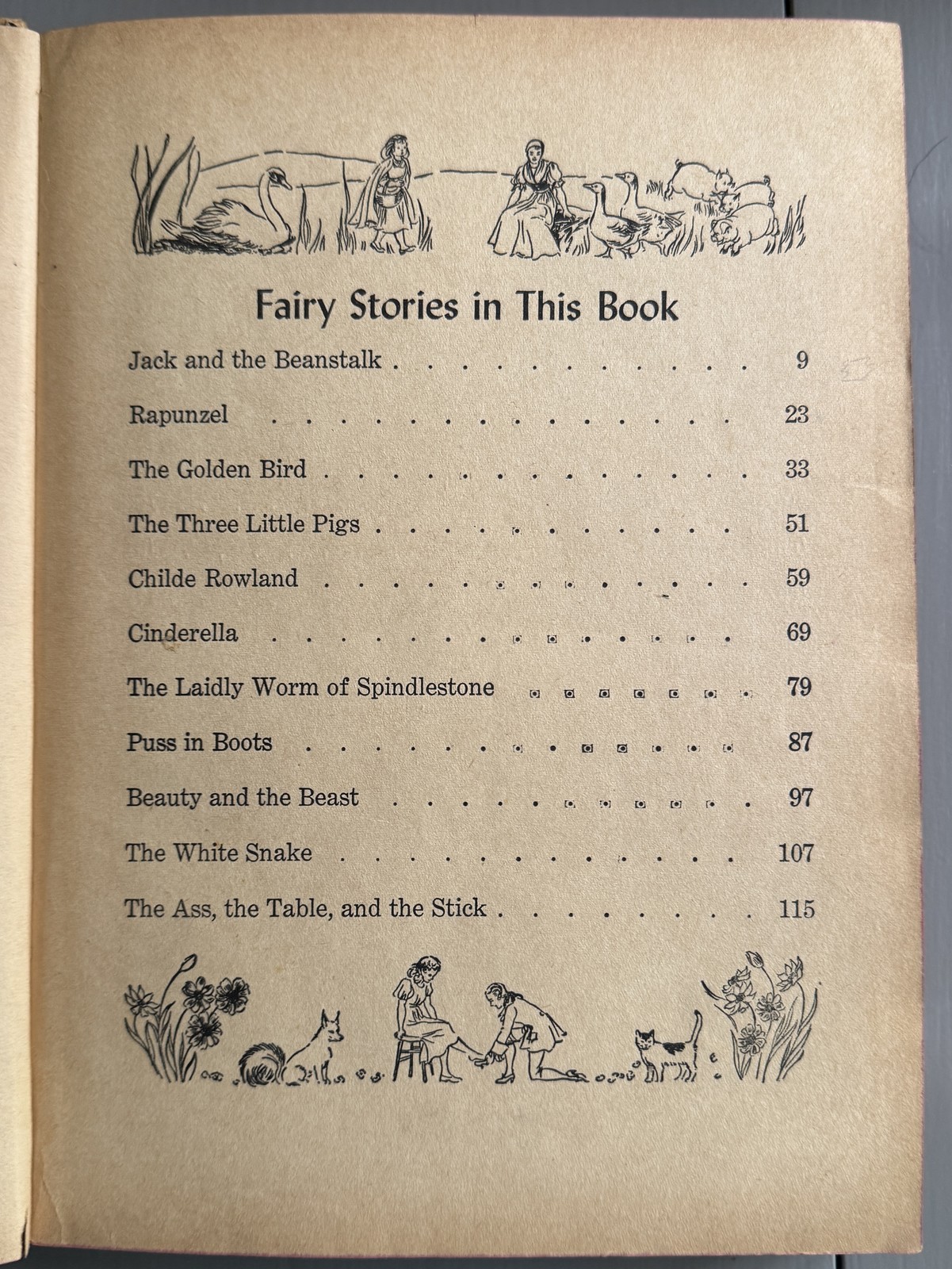 FAIRY TALES Vintage Whitman Antique Childrens books