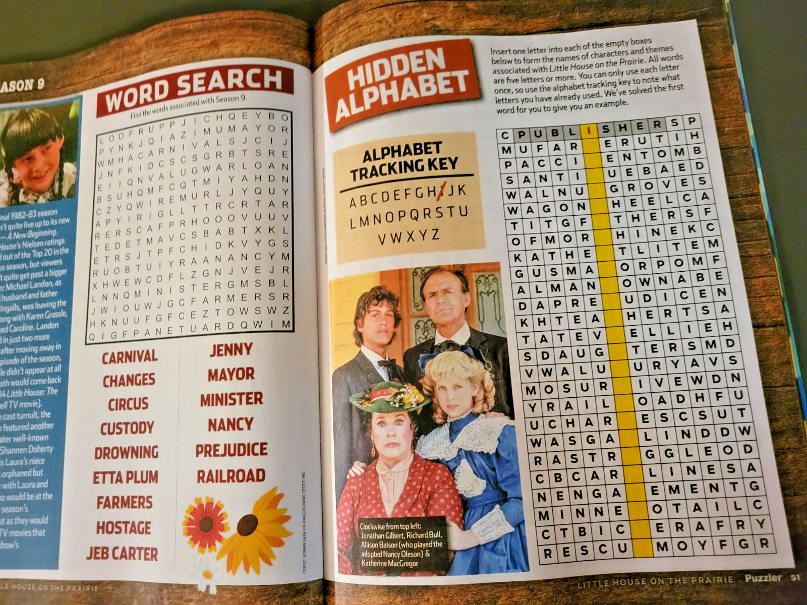 Little House On The Prairie Puzzler by TV Guide-Variety of Games With Show Theme
