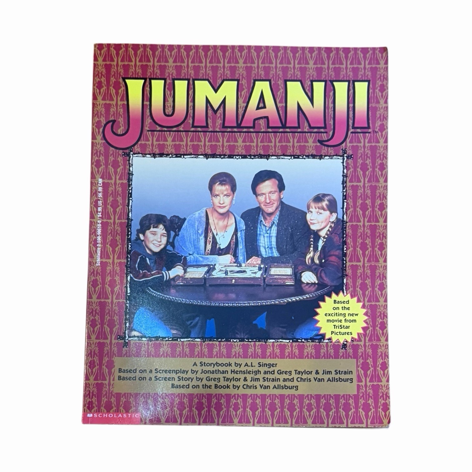 Vintage Jumanji Picture Story Book Robin Williams 1995 Scholastic Inc