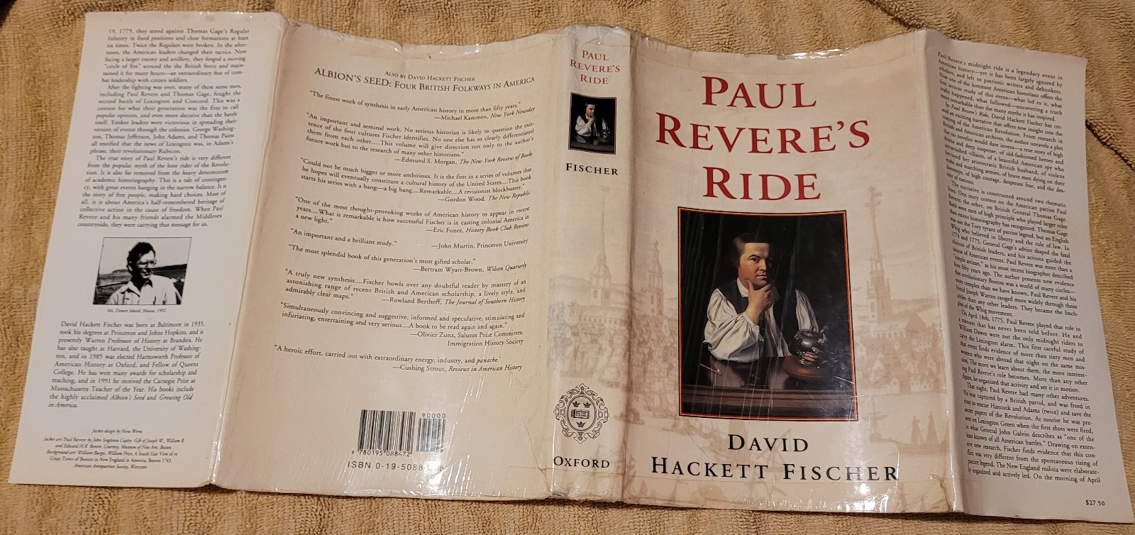 Paul Revere’s Ride by David Hackett Fischer (1994, Hardcover) First Edition