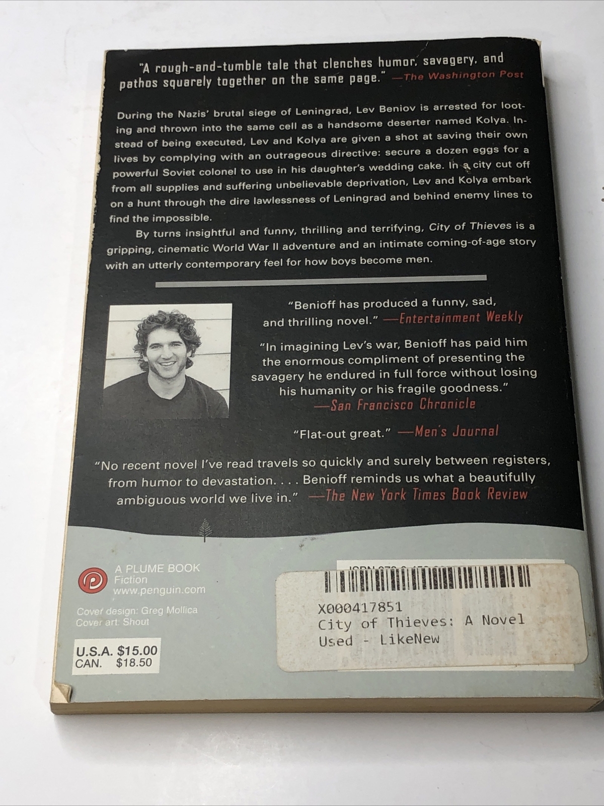 City of Thieves: A Novel – by David Benioff, Paperback